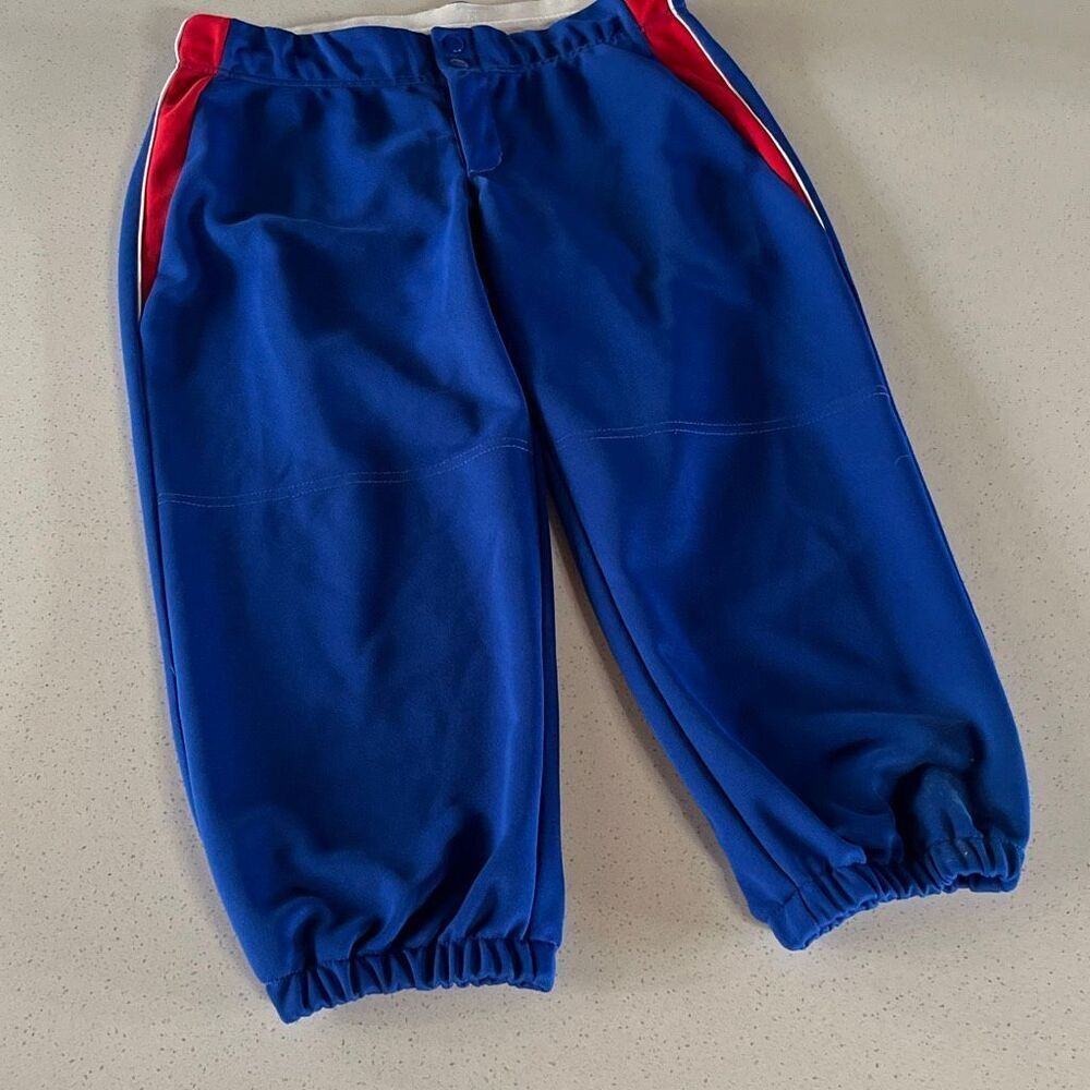 Vintage Teamwork Athletic Apparel Baseball Softball Stretch Waist Pants M 21in I